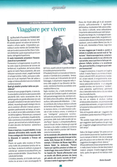 INTERVISTA DEL BIMESTRALE 'AGRUMELLO' A LUIGI BOSCHETTI